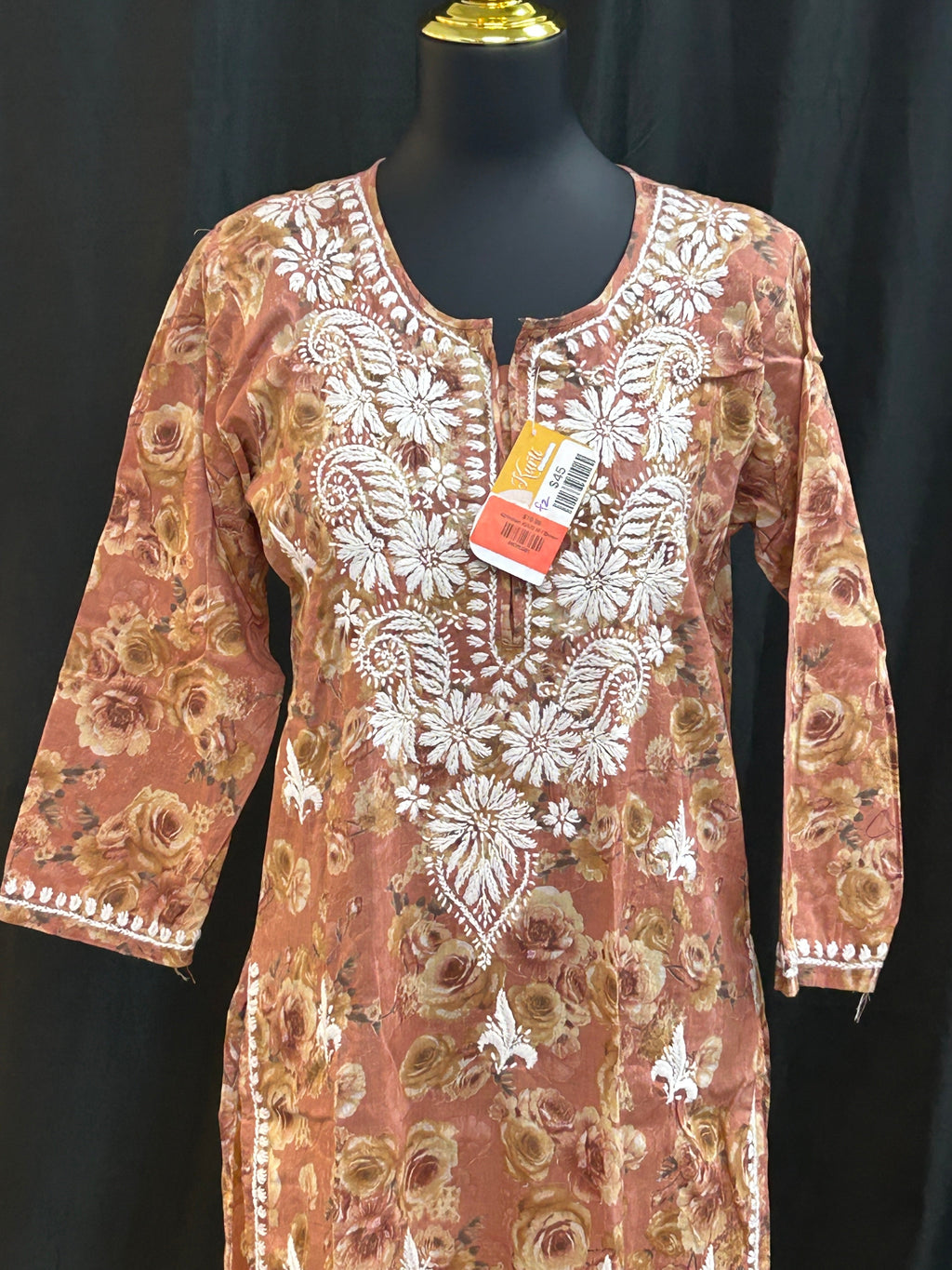 Chikankari cotton Kurti by Kurti Connection USA
