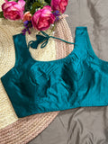 Raw silk blouse by Kurti Connection USA