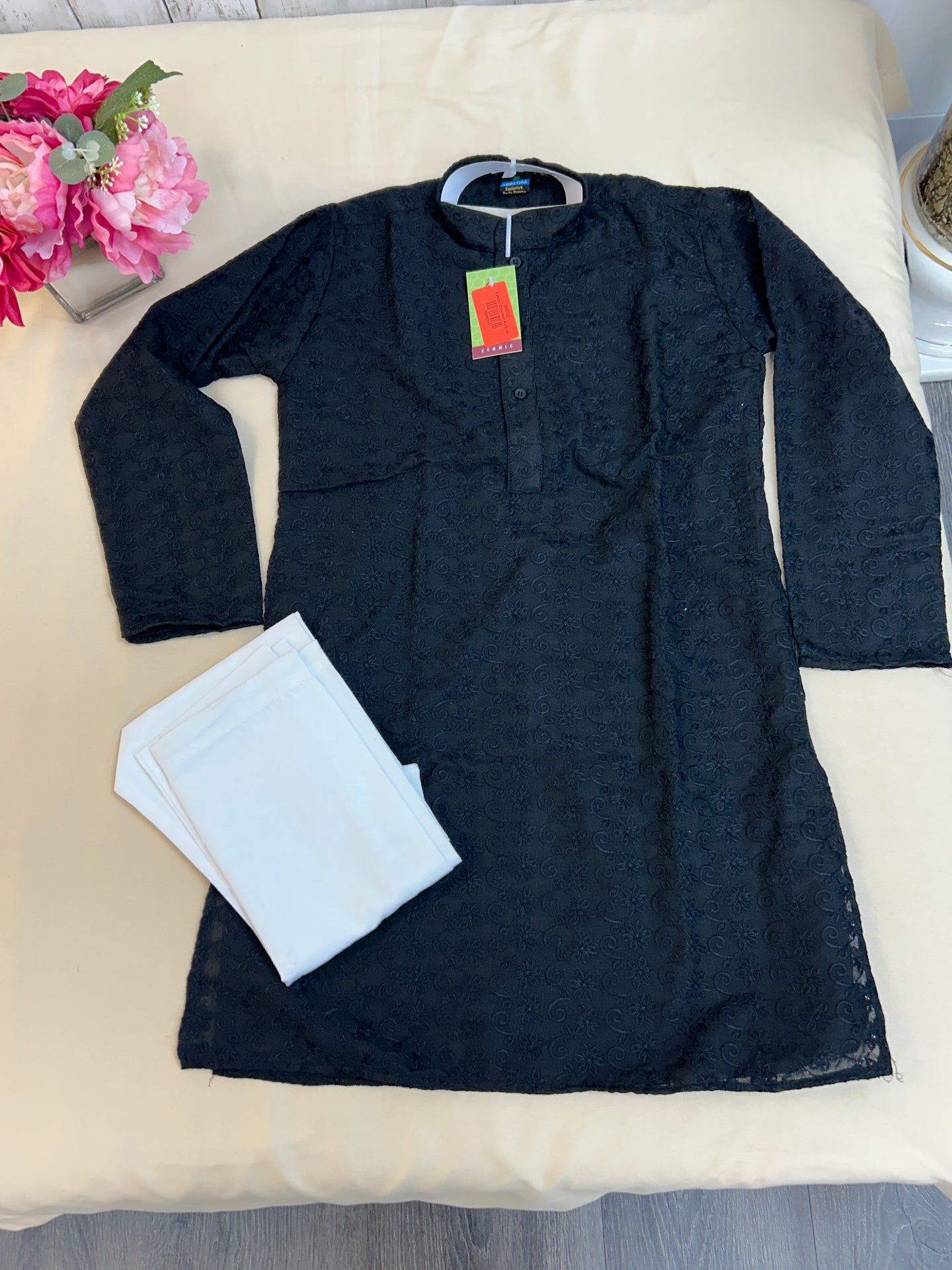 Chikankari Kurta set by Kurti Connection USA