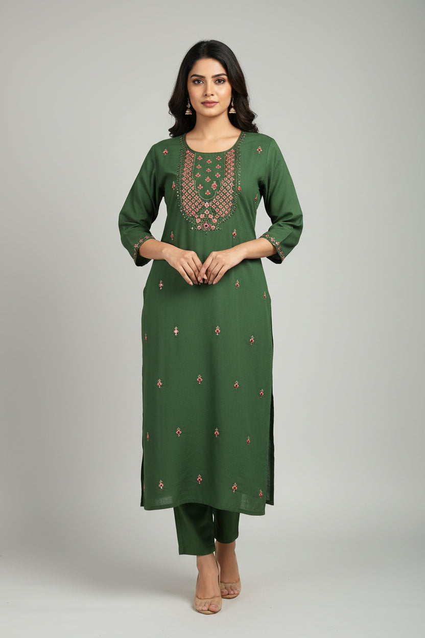 Plus size Kurti set : final clearance piece by Kurti Connection USA