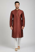 Silk kurta pajama set by Kurti Connection USA