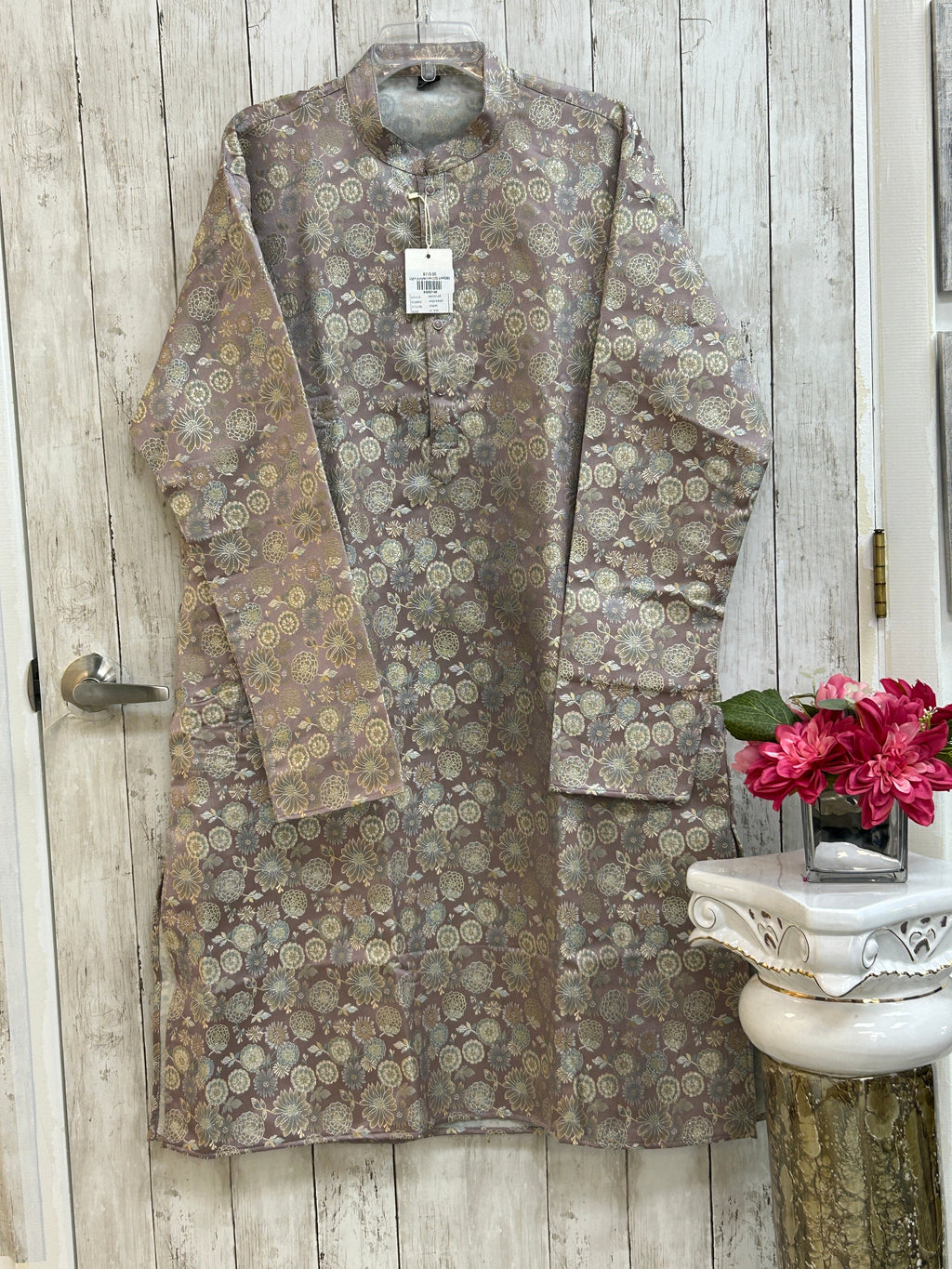 Men’s kurta pajama set : Jaquard silk by Kurti Connection USA