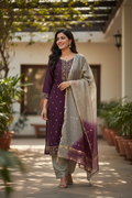 Silk salwar kameez set