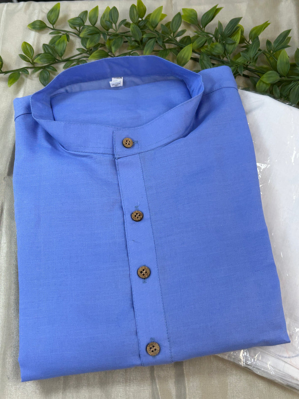 Light purple cotton kurta pajama - Kurti Connection USA