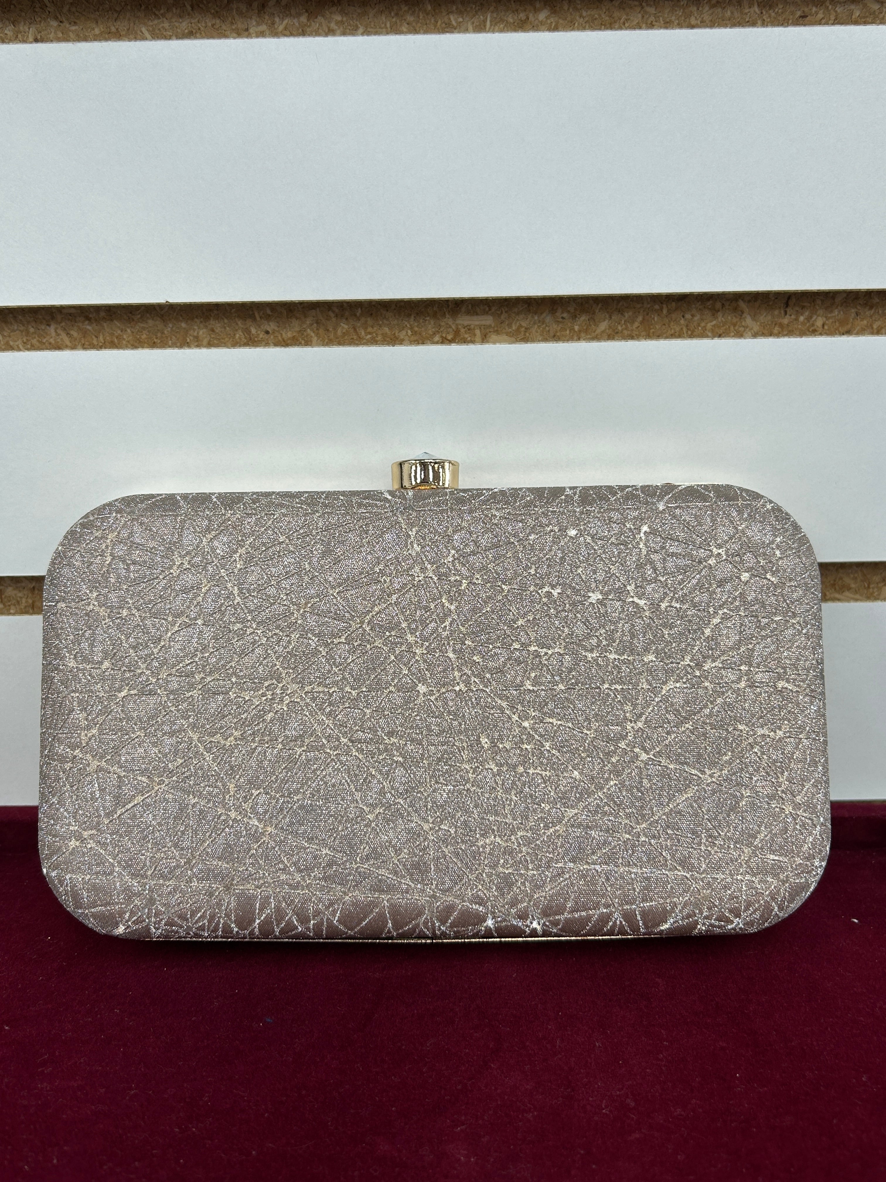 Light gold clutch purse