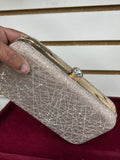 Light gold clutch purse