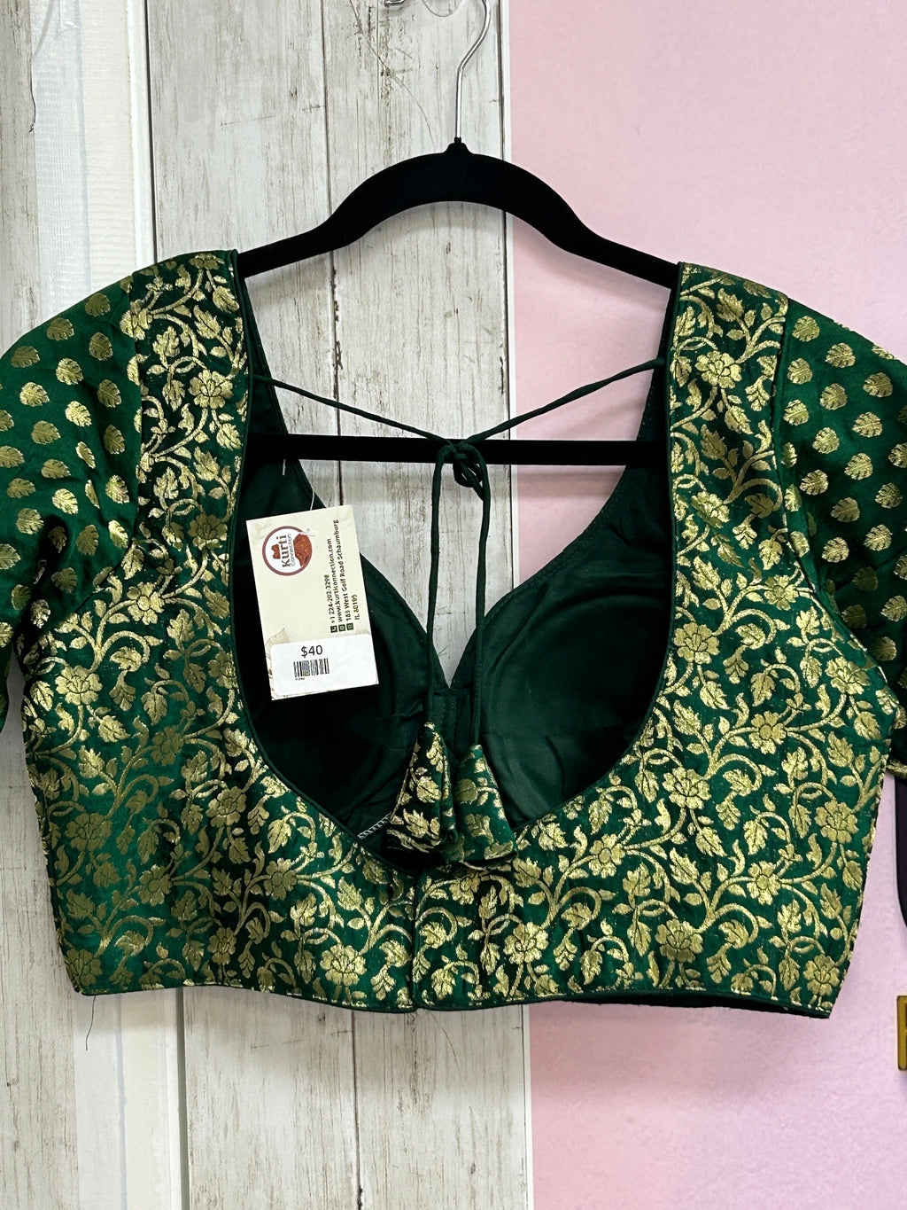 Dark green blouse