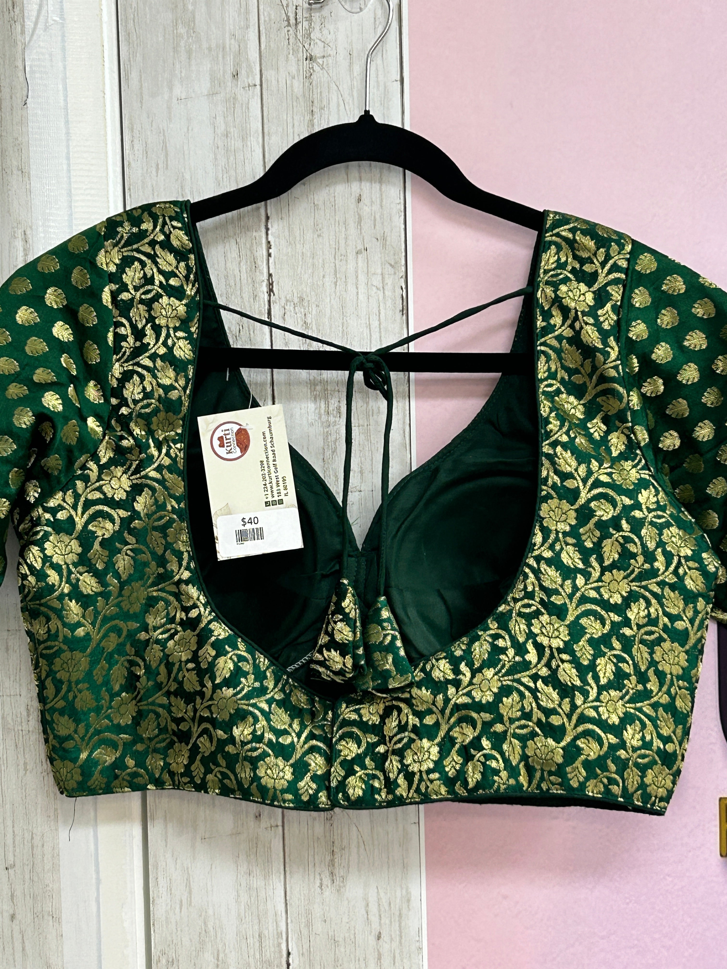 Dark green blouse