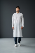 White chikankari Kurta