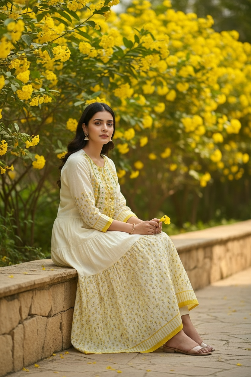 Cotton long kurti
