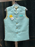 Light blue jacket for men’s kurta