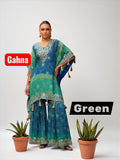 Gahna : kaftan plazzo sets by Kurti Connection USA