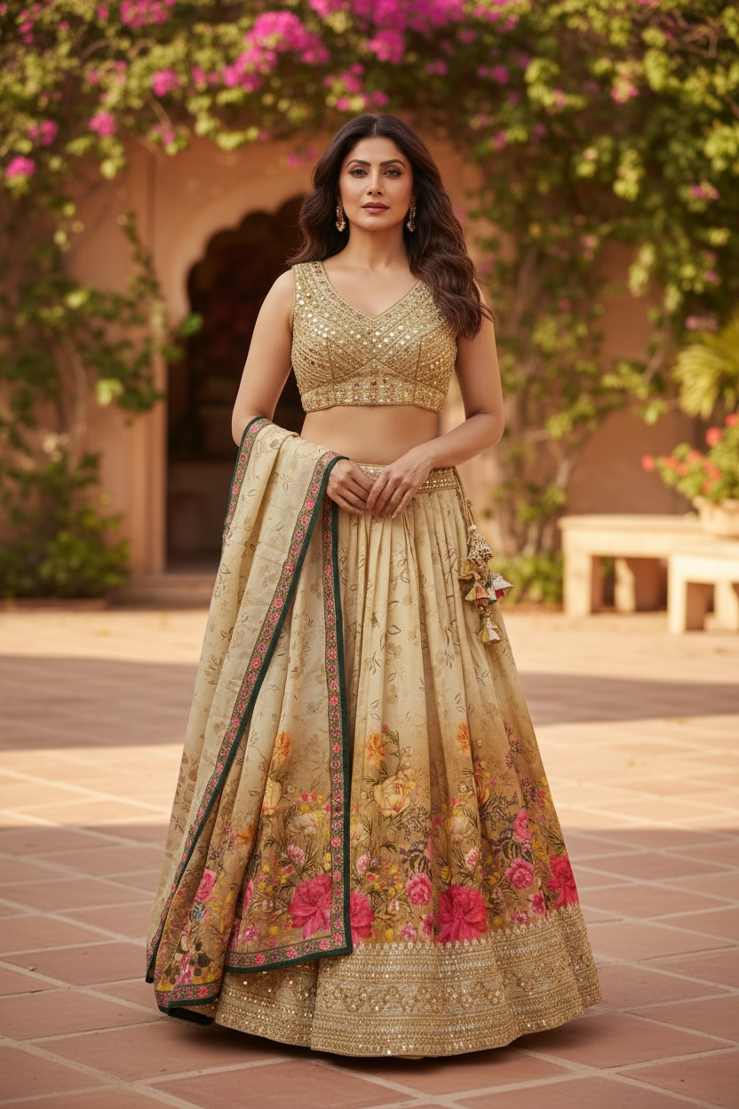 Wedding guest collection: lehenga Choli set by Kurti Connection USA