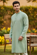 Foil mirror work cotton kurta set by Kurti Connection USA
