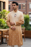 Mocha brown Kurta set by Kurti Connection USA