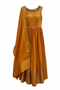 Silk Anarkali suit by Kurti Connection USA