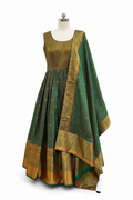 Silk Anarkali set by Kurti Connection USA