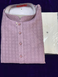 Purple silk Kurta by Kurti Connection USA