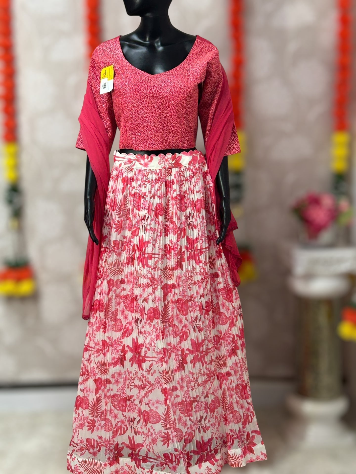 Chiffon lehenga Choli set - Kurti Connection USA