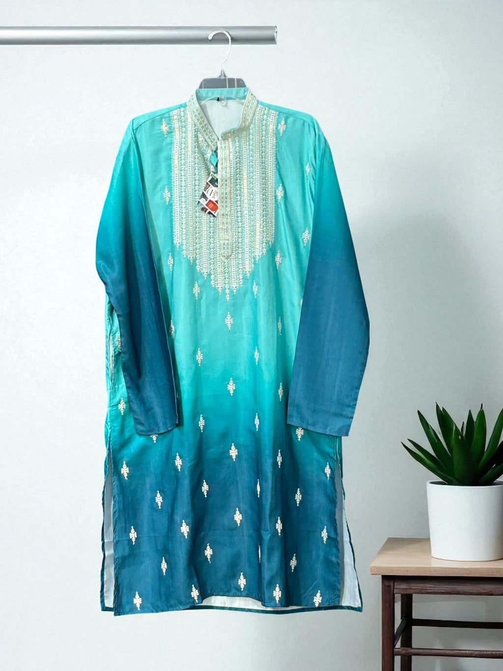 Silk kurta pajama set - Kurti Connection USA