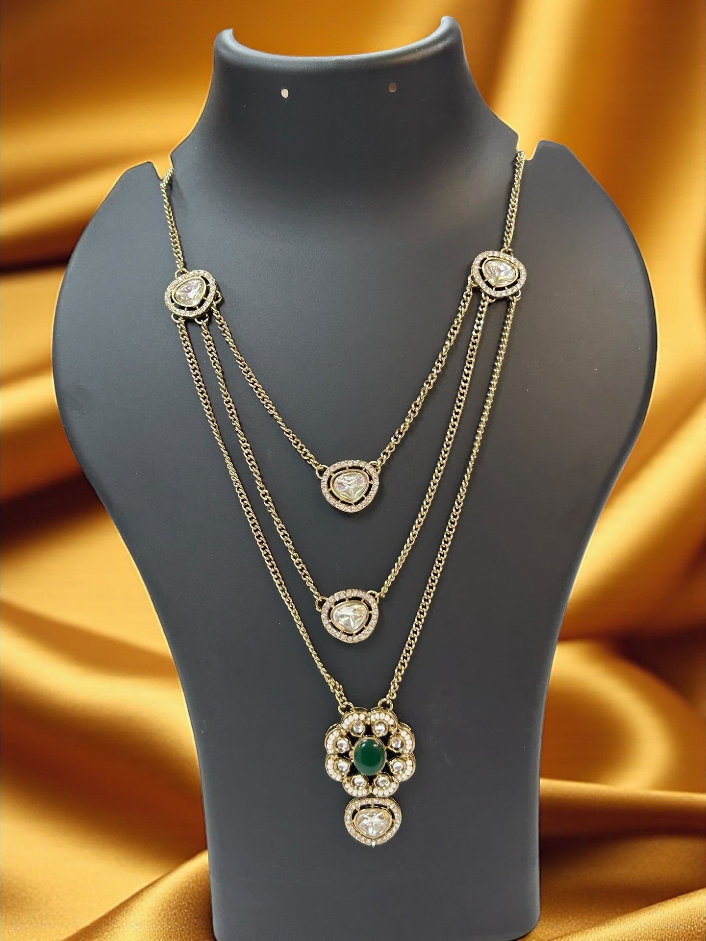 Moissanite necklace - Kurti Connection USA