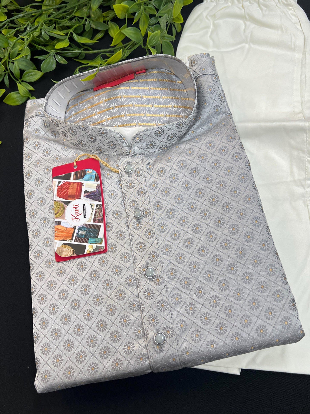 Silk Kurta pajama set - Kurti Connection USA