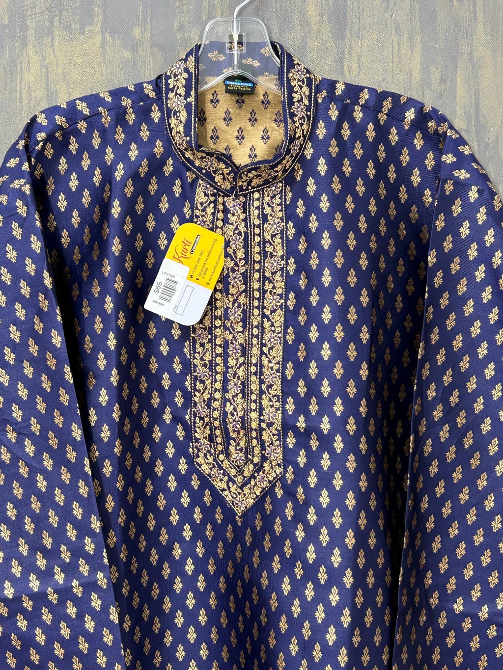 Silk short kurta for men - Kurti Connection USA