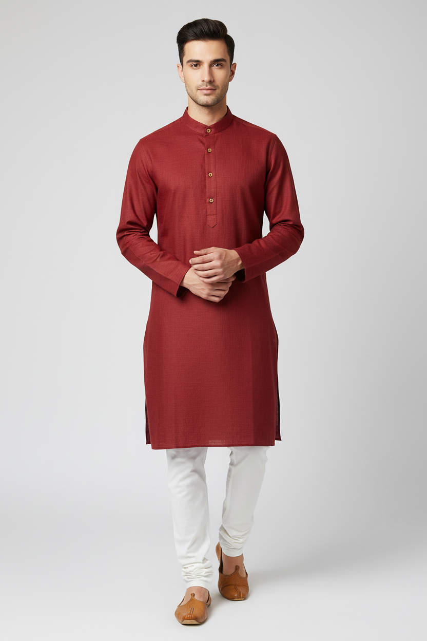Cotton kurta for men by Kurti Connection USA